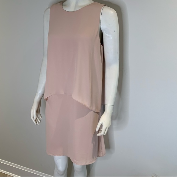 BCBG Double Layer Cream Briyana Dress CS0026 - Picture 6 of 8